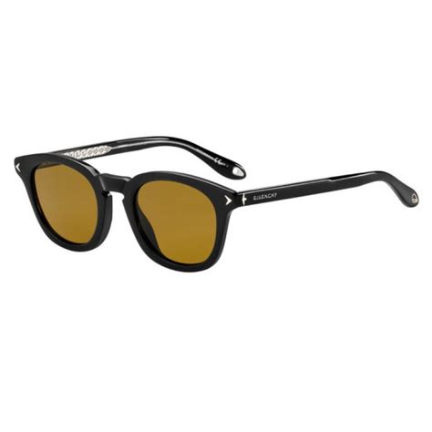 givenchy gv 7058 s black 70 brown lens 48 22|Givenchy Gv 7058/S sunglasses .